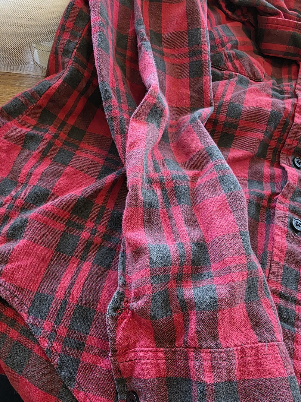 Vintage 1985 Levi Strauss Sutter Creek Plaid Flannel Shirt Men’s L - Picture 8 of 16